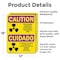 Signmission Radiation & Laser Sign, 18 in H x 12 in W, Vinyl Decal, Rectangle OS-2PACK-CR-D-1218-L-10167 - alternate 6